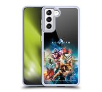 Head Case Designs sous Licence Officielle Aquaman Movie Royaume-Uni Posters Coque en Gel [Protection de Qualité Militaire] Compatible avec Samsung Galaxy S21 5G Et Compatible avec MagSafe