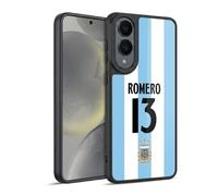 Head Case Designs sous Licence Officielle Argentina National Football Team Cristian Romero 2024/25 Player Home Kit 1st Group Coque en Gel renforcée Compatible avec Samsung Galaxy S25 Edge