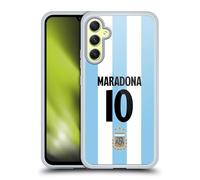 Head Case Designs sous Licence Officielle Argentina National Football Team Diego Maradona 2024/25 Player Home Kit 1st Group Coque en Gel [Qualité Militaire] Compatible avec Samsung Galaxy A34 5G