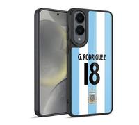 Head Case Designs sous Licence Officielle Argentina National Football Team Guido Rodríguez 2024/25 Player Home Kit 1st Group Coque en Gel renforcée Compatible avec Samsung Galaxy S25 Edge