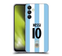 Head Case Designs sous Licence Officielle Argentina National Football Team Lionel Messi 2024/25 Player Home Kit 1st Group Coque en Gel [Qualité Militaire] Compatible avec Samsung Galaxy A25 5G