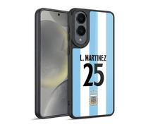 Head Case Designs sous Licence Officielle Argentina National Football Team Lisandro Martínez 2024/25 Player Home Kit 1st Group Coque en Gel renforcée Compatible avec Samsung Galaxy S25 Edge