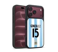 Head Case Designs sous Licence Officielle Argentina National Football Team Nicolás González 2024/25 Player Home Kit 1st Group Coque en Gel renforcée Compatible avec Apple iPhone 18 Pro