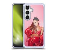 Head Case Designs sous Licence Officielle Ariana Grande Cuir Rouge Femme Dangereuse Coque en Gel [Protection de Qualité Militaire] Compatible avec Samsung Galaxy S24 5G Et Compatible avec MagSafe