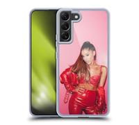 Head Case Designs sous Licence Officielle Ariana Grande Cuir Rouge Femme Dangereuse Coque en Gel [Protection de Qualité Militaire] Compatible avec Samsung Galaxy S22+ 5G Et Compatible avec MagSafe