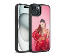 Head Case Designs sous Licence Officielle Ariana Grande Cuir Rouge Femme Dangereuse Coque en Gel renforcée [Protection de Qualité Militaire] Compatible avec Apple iPhone 15