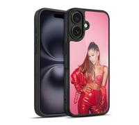 Head Case Designs sous Licence Officielle Ariana Grande Cuir Rouge Femme Dangereuse Coque en Gel renforcée [Protection de Qualité Militaire] Compatible avec Apple iPhone 16