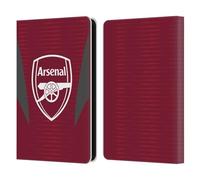 Head Case Designs sous Licence Officielle Arsenal FC Bordeaux Modèles D'entraînement Étui Portefeuille en Cuir Compatible avec Amazon Kindle 11th Gen (2024)