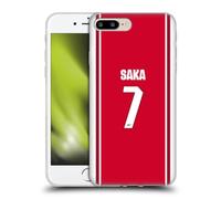 Head Case Designs sous Licence Officielle Arsenal FC Bukayo Saka 2026/27 Players Home Kit 1st Group Coque en Gel Compatible avec Apple iPhone 7 Plus / 8 Plus Et Compatible avec MagSafe