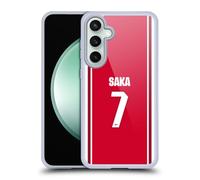 Head Case Designs Sous Licence Officielle Arsenal FC Bukayo Saka 2026/27 Players Home Kit 1st Group Coque en Gel [Qualité Militaire] Compatible Avec Samsung Galaxy S23 FE 5G Et Compatible Avec MagSafe