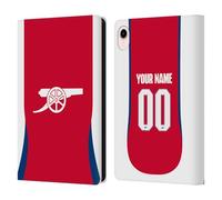 Head Case Designs sous Licence Officielle Arsenal FC Coutume Personnalisé Accueil Kit 2024/25 Étui Portefeuille en Cuir Compatible avec Apple iPad Mini (2021/2024)
