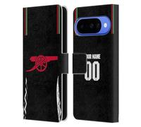 Head Case Designs sous Licence Officielle Arsenal FC Coutume Personnalisé Away Kit 2024/25 Étui Portefeuille en Cuir Compatible avec Google Pixel 10