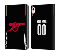 Head Case Designs sous Licence Officielle Arsenal FC Coutume Personnalisé Away Kit 2024/25 Étui Portefeuille en Cuir Compatible avec Apple iPad Mini (2021/2024)