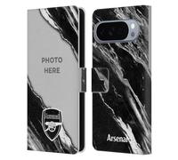 Head Case Designs sous Licence Officielle Arsenal FC Coutume Personnalisé Marbre Photos Personnalisées Étui Portefeuille en Cuir Compatible avec Google Pixel 10 Pro XL