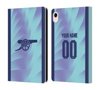 Head Case Designs sous Licence Officielle Arsenal FC Coutume Personnalisé Troisième Kit 2024/25 Étui Portefeuille en Cuir Compatible avec Apple iPad Mini (2021/2024)