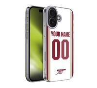 Head Case Designs sous Licence Officielle Arsenal FC Coutume Personnalisé Troisième Kit 2025/26 Coque en Gel [Protection de Qualité Militaire] Compatible avec Apple iPhone 17