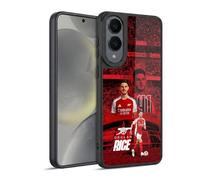 Head Case Designs sous Licence Officielle Arsenal FC Declan Rice 2024/25 Première Équipe Coque en Gel renforcée [Protection de Qualité Militaire] Compatible avec Samsung Galaxy S25 Edge