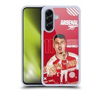 Head Case Designs sous Licence Officielle Arsenal FC Gabriel 2023/24 Première Équipe Coque en Gel [Protection de Qualité Militaire] Compatible avec Samsung Galaxy A56 5G