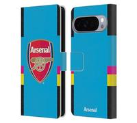 Head Case Designs sous Licence Officielle Arsenal FC Gardien De But Loin 2016/17 Kit Crête Étui Portefeuille en Cuir Compatible avec Google Pixel 10 Pro XL