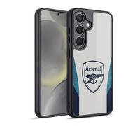 Head Case Designs sous Licence Officielle Arsenal FC Gris Modèles D'entraînement Coque en Gel renforcée [Protection de Qualité Militaire] Compatible avec Samsung Galaxy S24 5G