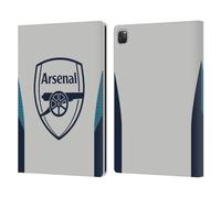 Head Case Designs sous Licence Officielle Arsenal FC Gris Modèles D'entraînement Étui Portefeuille en Cuir Compatible avec Apple iPad Pro 12.9 2020/2021/2022