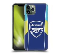 Head Case Designs sous Licence Officielle Arsenal FC Jaune Bleu Modèles D'entraînement Coque Dure pour l'arrière Compatible avec Apple iPhone 11 Pro
