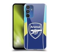 Head Case Designs sous Licence Officielle Arsenal FC Jaune Bleu Modèles D'entraînement Coque Dure pour l'arrière Compatible avec Samsung Galaxy A15