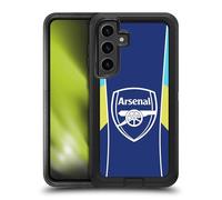 Head Case Designs sous Licence Officielle Arsenal FC Jaune Bleu Modèles D'entraînement Étui Antichoc Ultra-Blindé Compatible avec Samsung Galaxy S24+ 5G