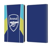 Head Case Designs sous Licence Officielle Arsenal FC Jaune Bleu Modèles D'entraînement Étui Portefeuille en Cuir Compatible avec Amazon Kindle Paperwhite 6