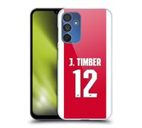 Head Case Designs sous Licence Officielle Arsenal FC Jurriën Timber 2025/26 Joueurs Maillot Domicile 2e Groupe Coque Dure pour l'arrière Compatible avec Samsung Galaxy A15