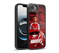 Head Case Designs sous Licence Officielle Arsenal FC Kai Havertz 2024/25 Première Équipe Coque en Gel renforcée [Protection de Qualité Militaire] Compatible avec Apple iPhone 16e / iPhone 17e