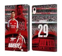 Head Case Designs sous Licence Officielle Arsenal FC Kai Havertz 2024/25 Première Équipe Étui Portefeuille en Cuir Compatible avec Apple iPad Mini (2021/2024)