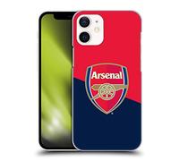 Head Case Designs sous Licence Officielle Arsenal FC Logo Rouge Et Bleu Crête 2 Coque Dure pour l'arrière Compatible avec Apple iPhone 12 Mini