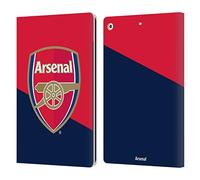 Head Case Designs sous Licence Officielle Arsenal FC Logo Rouge Et Bleu Crête 2 Étui Portefeuille en Cuir Compatible avec Apple iPad 10.2 2019/2020/2021