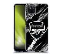 Head Case Designs sous Licence Officielle Arsenal FC Marbre Crête Modèles Coque en Gel [Protection de Qualité Militaire] Compatible avec Samsung Galaxy A12 (2020)