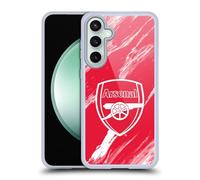 Head Case Designs sous Licence Officielle Arsenal FC Marbre Rouge Crête Modèles Coque en Gel [Protection de Qualité Militaire] Compatible avec Samsung Galaxy S23 FE 5G