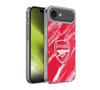 Head Case Designs sous Licence Officielle Arsenal FC Marbre Rouge Crête Modèles Coque en Gel [Protection de Qualité Militaire] Compatible avec Apple iPhone 17 Air