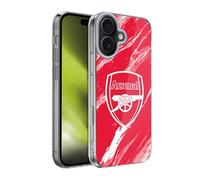 Head Case Designs sous Licence Officielle Arsenal FC Marbre Rouge Crête Modèles Coque en Gel [Protection de Qualité Militaire] Compatible avec Apple iPhone 17