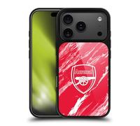 Head Case Designs sous Licence Officielle Arsenal FC Marbre Rouge Crête Modèles Coque en Gel renforcée [Protection de Qualité Militaire] Compatible avec Apple iPhone 17 Pro