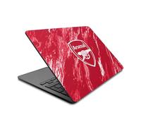 Head Case Designs sous Licence Officielle Arsenal FC Marbre Rouge Logos Vinyle Autocollant Peau Autocollant Couverture Compatible avec MacBook Air 13.6" A2681/A3113/A3240 2022/2024/2025