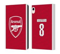 Head Case Designs sous Licence Officielle Arsenal FC Martin Ødegaard 2025/26 Joueurs Home Kit Étui Portefeuille en Cuir Compatible avec Apple iPad Mini (2021/2024)