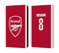 Head Case Designs sous Licence Officielle Arsenal FC Martin Ødegaard 2025/26 Joueurs Home Kit Étui Portefeuille en Cuir Compatible avec Amazon Kindle 11th Gen 6in 2022