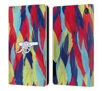 Head Case Designs sous Licence Officielle Arsenal FC Multicolore Modèles D'entraînement Étui Portefeuille en Cuir Compatible avec Amazon Fire 7 2022