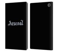 Head Case Designs sous Licence Officielle Arsenal FC Noir Modèles D'entraînement Étui Portefeuille en Cuir Compatible avec Amazon Fire Max 11 2023