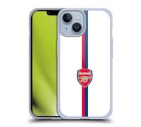 Head Case Designs sous Licence Officielle Arsenal FC Rayures 1 Crête 2 Coque en Gel [Protection de Qualité Militaire] Compatible avec Apple iPhone 14