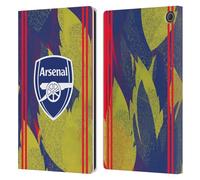 Head Case Designs sous Licence Officielle Arsenal FC Urbain Modèles D'entraînement Étui Portefeuille en Cuir Compatible avec Amazon Fire Max 11 2023