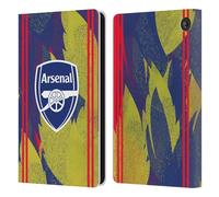 Head Case Designs sous Licence Officielle Arsenal FC Urbain Modèles D'entraînement Étui Portefeuille en Cuir Compatible avec Amazon Fire 7 2022
