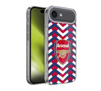 Head Case Designs sous Licence Officielle Arsenal FC Zigzag Logos Coque en Gel [Protection de Qualité Militaire] Compatible avec Apple iPhone 17 Air