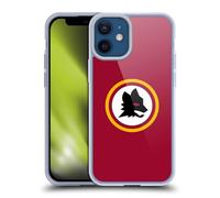 Head Case Designs sous Licence Officielle AS Roma Cercle De Loups Graphiques Crest Coque en Gel Doux Compatible avec Apple iPhone 12 Mini
