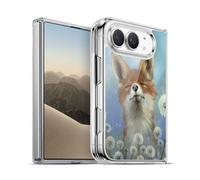 Head Case Designs sous Licence Officielle Ash Evans Dandelion Fox Animaux Coque en Gel [Protection de Qualité Militaire] Compatible avec Apple iPhone Duo Et Compatible avec MagSafe
